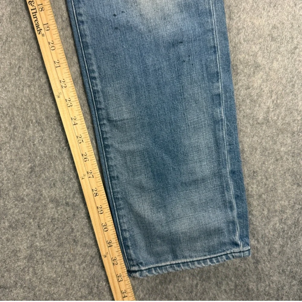MEN TRUE RELIGION JEANS SIZE 31x33 GENO RELAXED SLIM GRAPHIC PATCHWORK